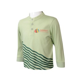 SU309  專業訂製長袖校服   個人設計立領polo恤校服 綠色印花logo  校服專營店 國際學校 預備班 幼兒園 SU309  專業訂製長袖校服   個人設計立領polo恤校服 綠色印花logo  校服專營店 國際學校 預備班 幼兒園